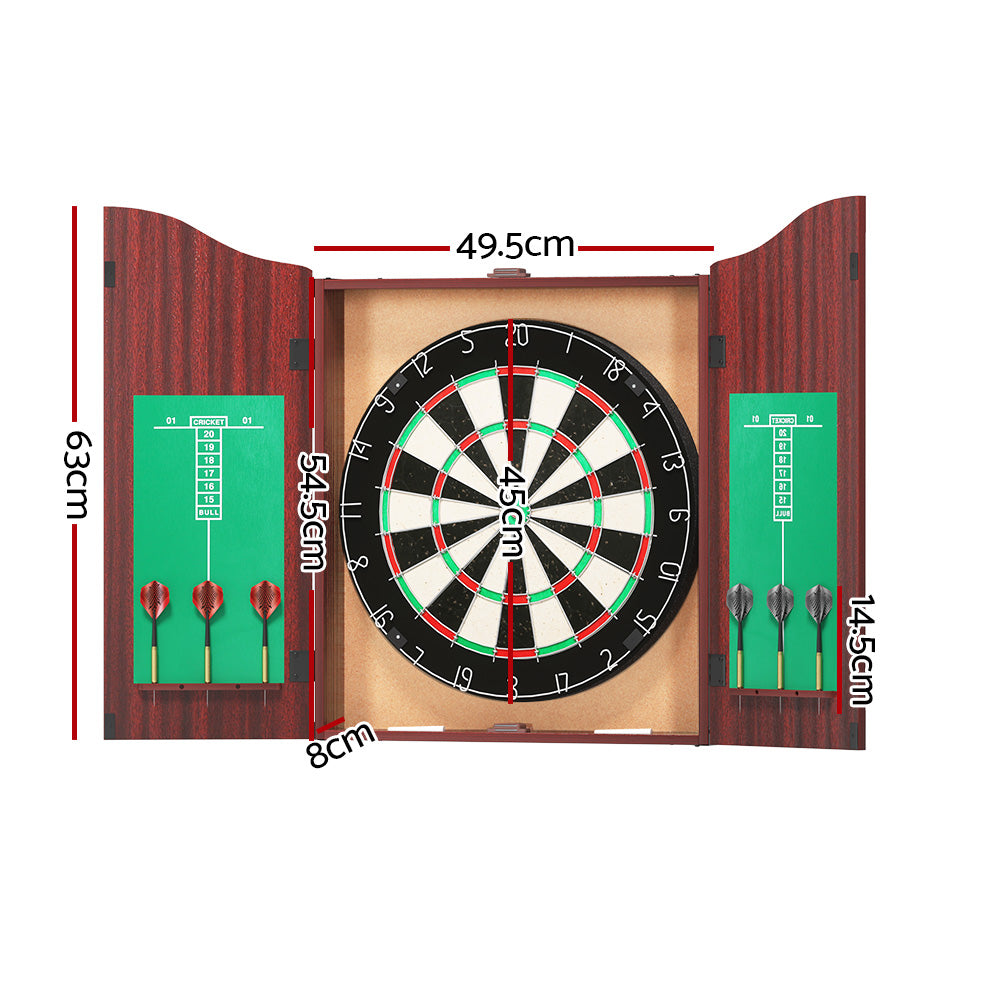 The Clubhouse Dartboard Cabinet Set