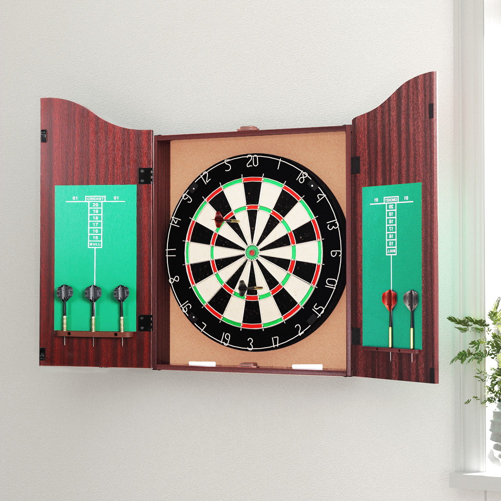 The Clubhouse Dartboard Cabinet Set