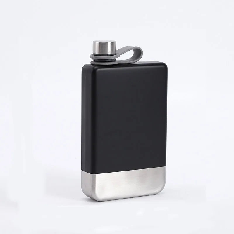 9oz Portable 304 food grade SS Flagon Whiskey Vodka Wine Pot Hip Flask Set Alcohol Drinking pocket Bottle outdoor camping