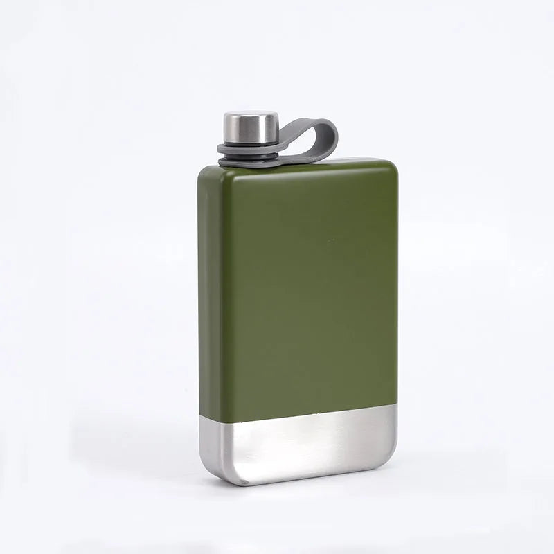 9oz Portable 304 food grade SS Flagon Whiskey Vodka Wine Pot Hip Flask Set Alcohol Drinking pocket Bottle outdoor camping