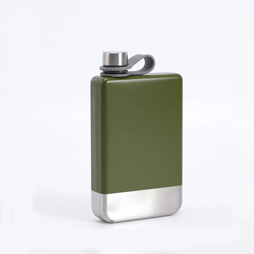 9oz Portable 304 food grade SS Flagon Whiskey Vodka Wine Pot Hip Flask Set Alcohol Drinking pocket Bottle outdoor camping