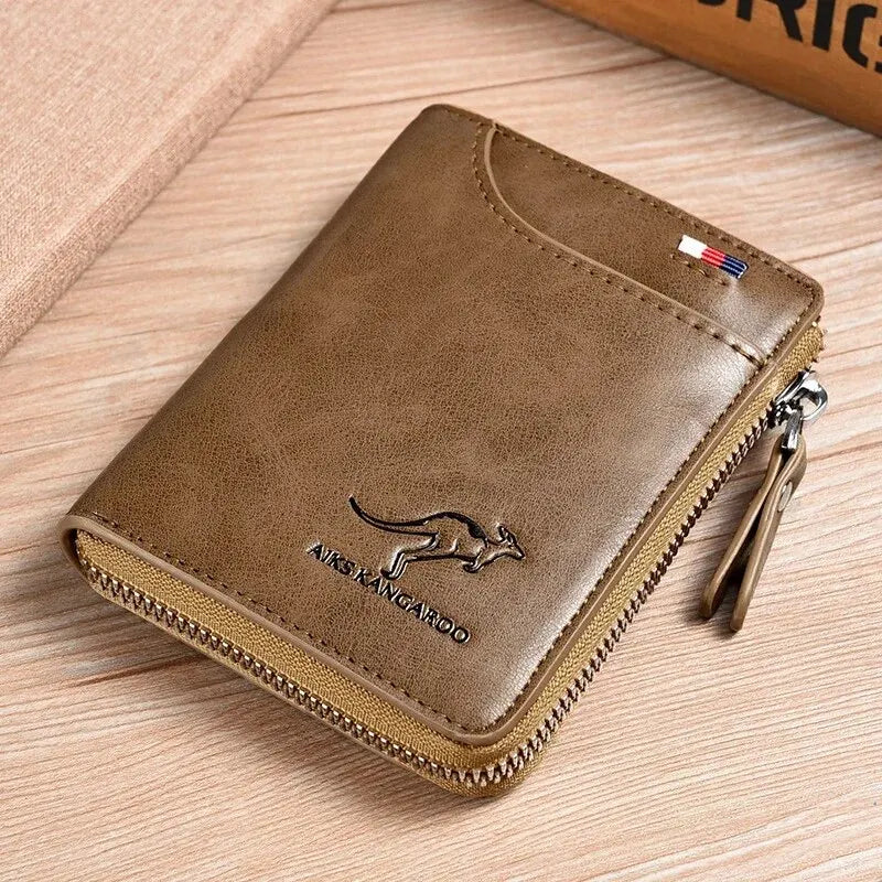 Leather RFID-Blocking Wallet with Card Holder