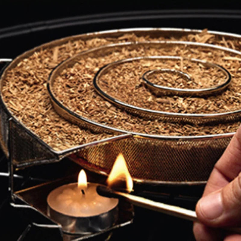 1pcs 50g Apple Cherry Oak Pecan Wood Chips Outdoor Smoker Barbecue Fumigation Box Wood Chips Bacon Wood Piece BBQ Accessories