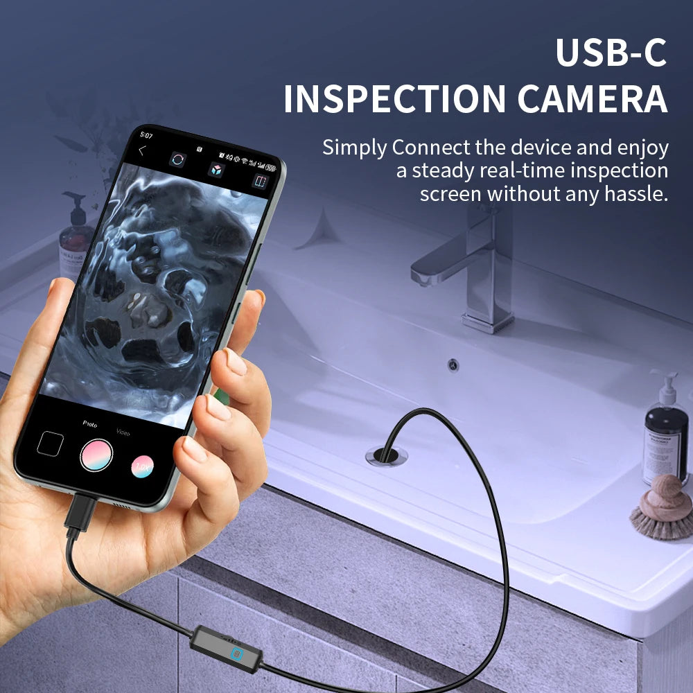HD Borescope Inspection Camera – USB-C