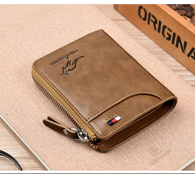 Leather RFID-Blocking Wallet with Card Holder