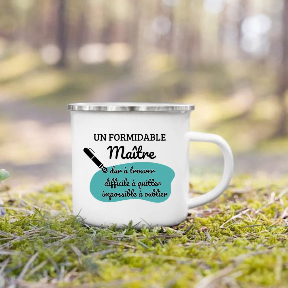 The Wanderer Enamel Campfire Mug