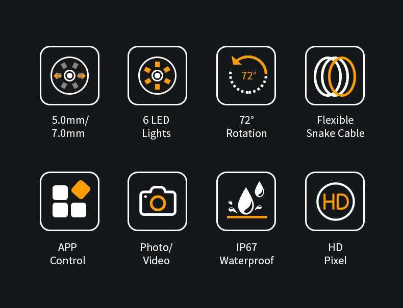 HD Borescope Inspection Camera – USB-C