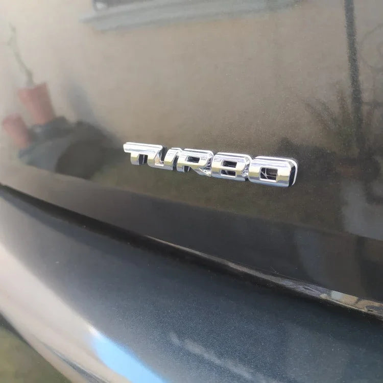 3D Turbo Badge – Universal Car Emblem