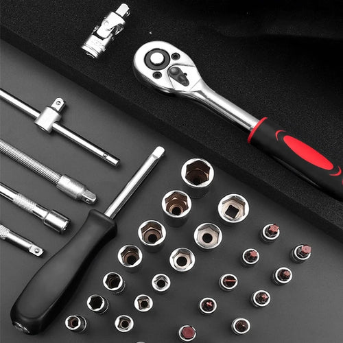 All in one 46-Piece Ratchet & Socket Set
