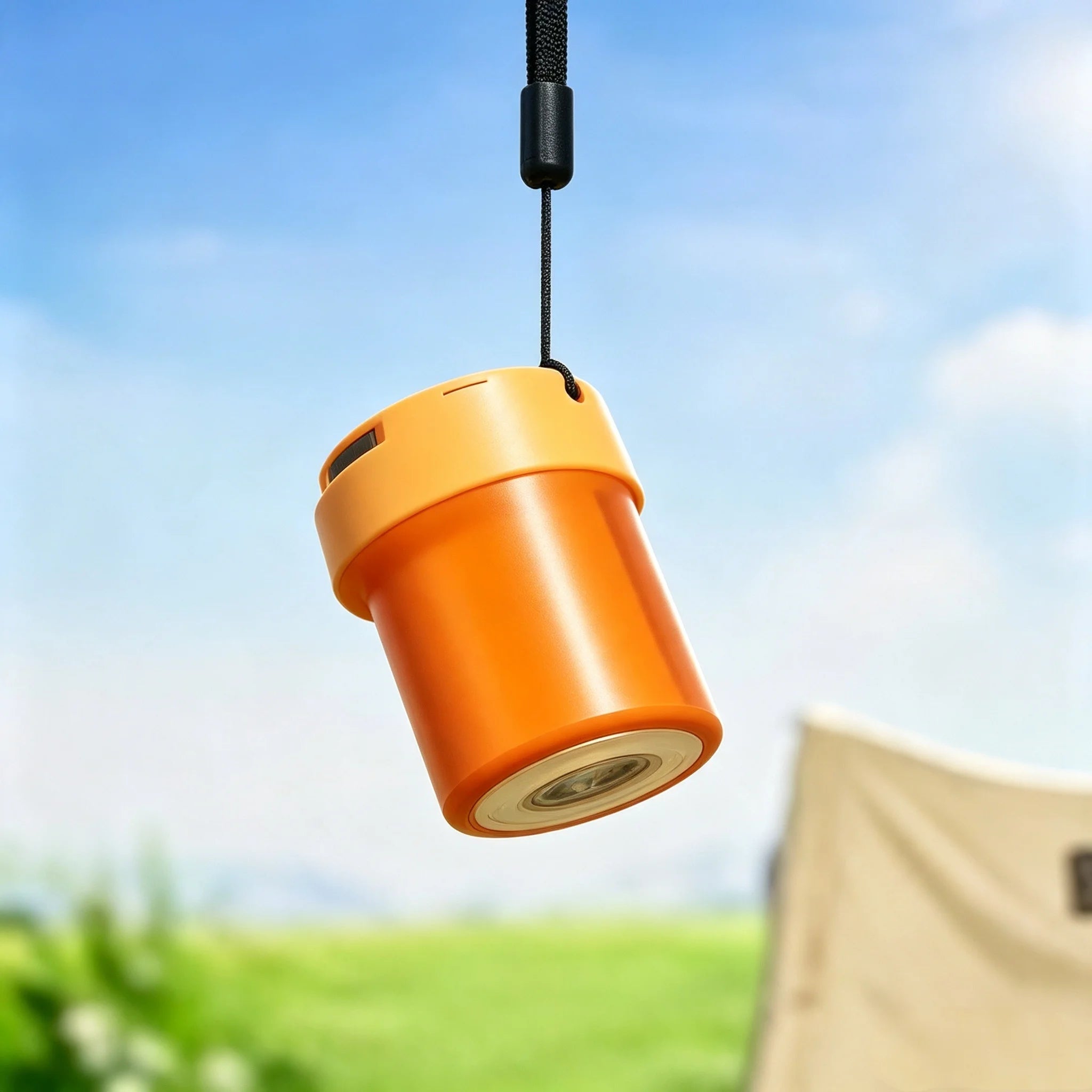 Mini Portable Air Inflator with LED Light Type-C Rechargeable Lightweight Pump for Outdoor Camping