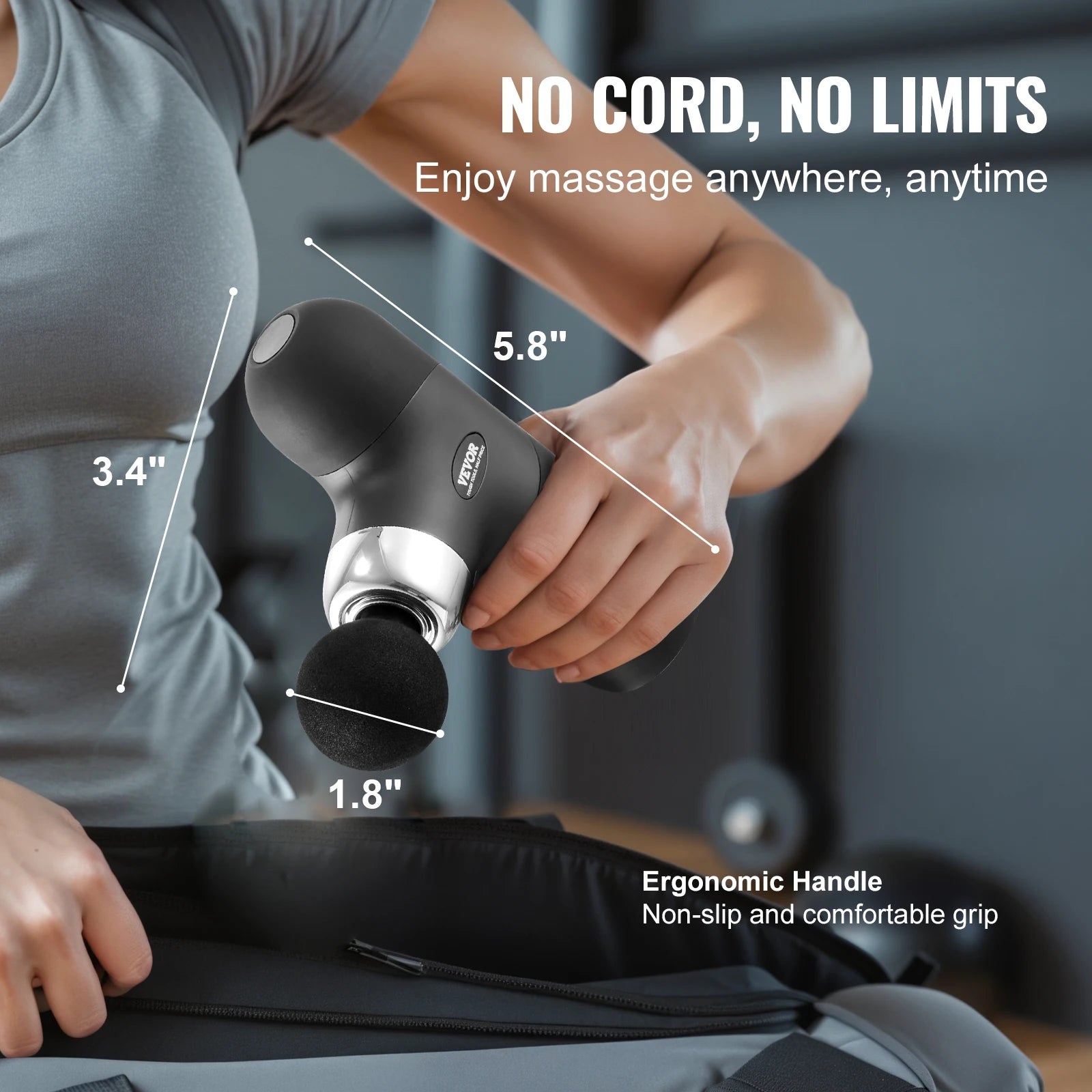 SucceBuy Mini Massage Gun Deep Tissue Percussion Muscle Massage Gun Portable for Athletes Small Massage Gun Handheld