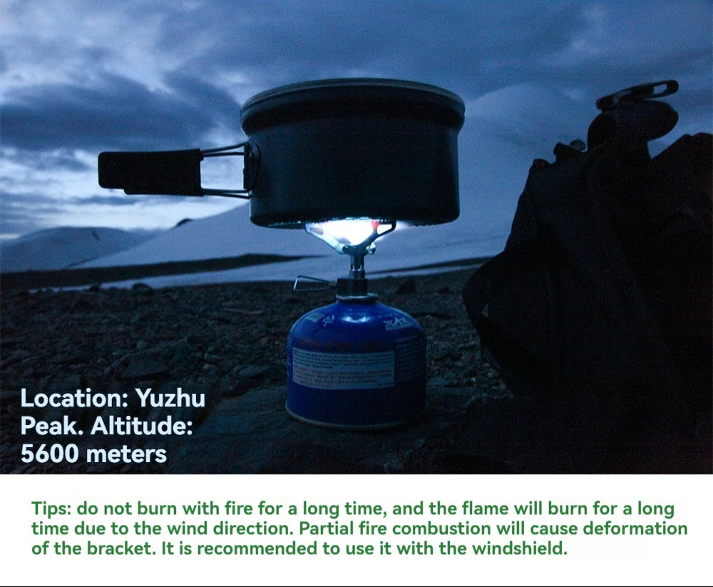 BRS-3000T Titanium Mini Camping Gas Burners 25g One-Piece Pocket Stove Outdooor Hiking Folding Cooking Furnace Portable ﻿