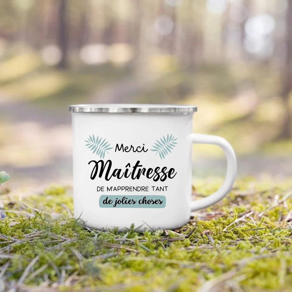 The Wanderer Enamel Campfire Mug
