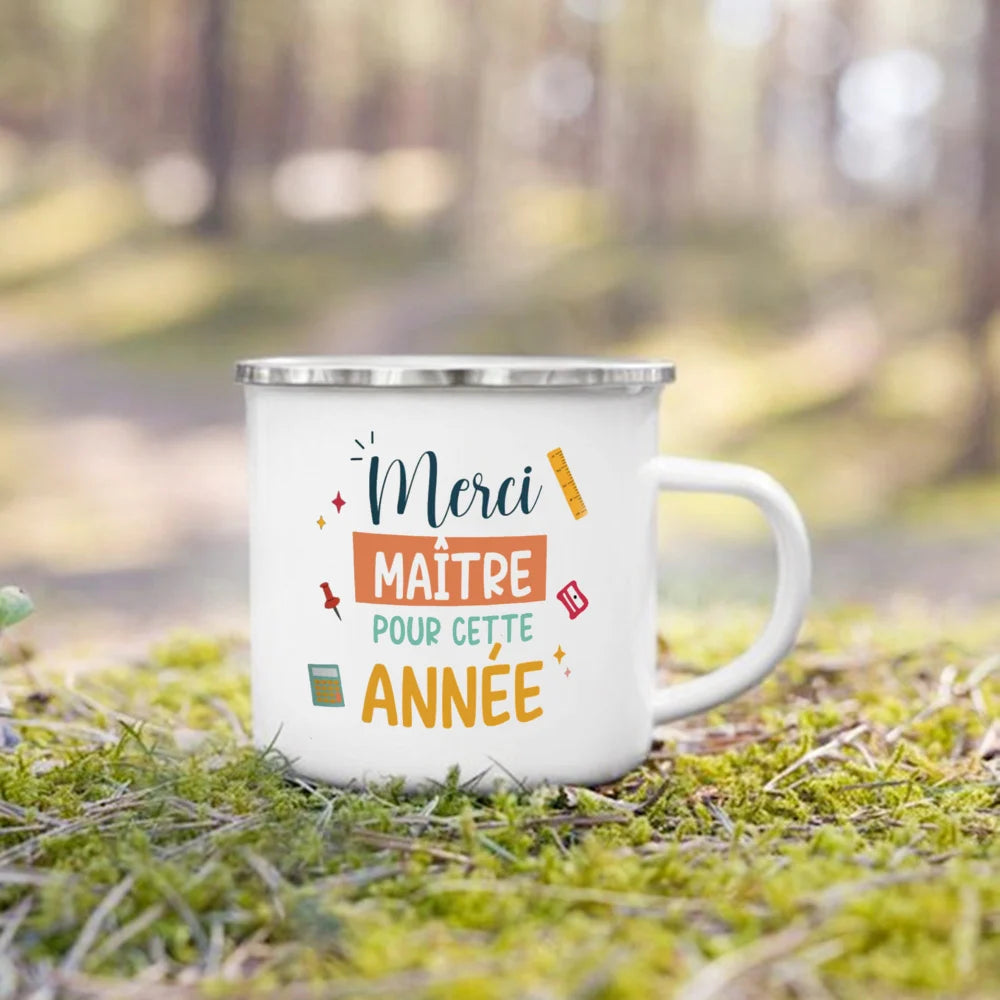 The Wanderer Enamel Campfire Mug