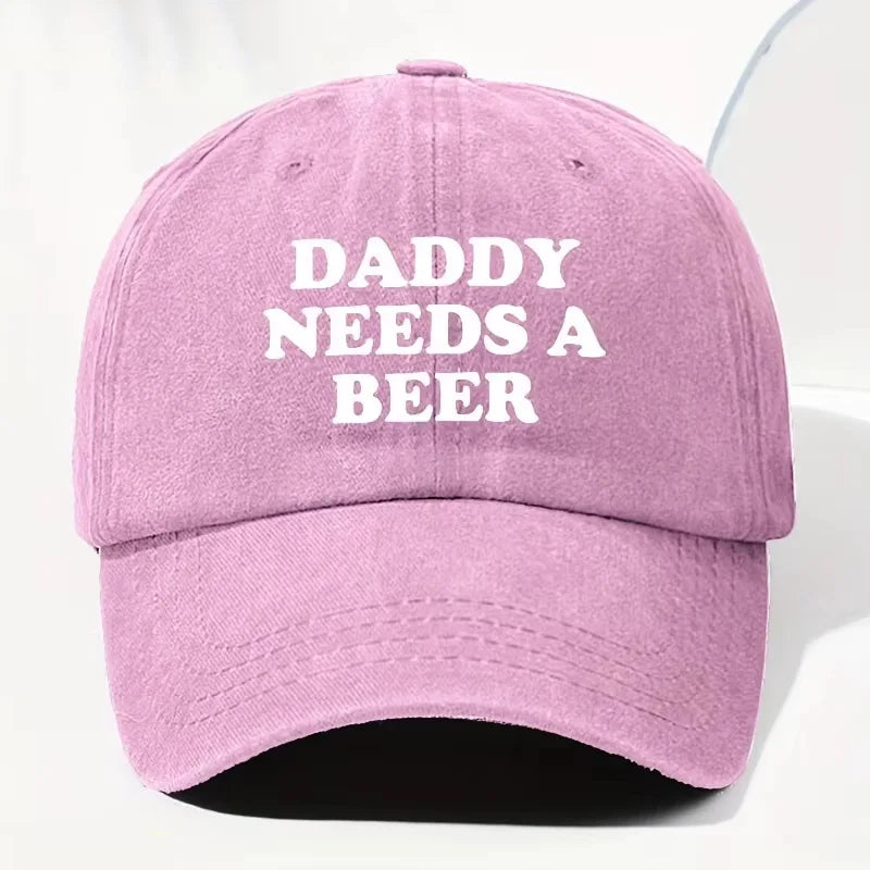 The Daddy Needs a Beer Baseball Cap