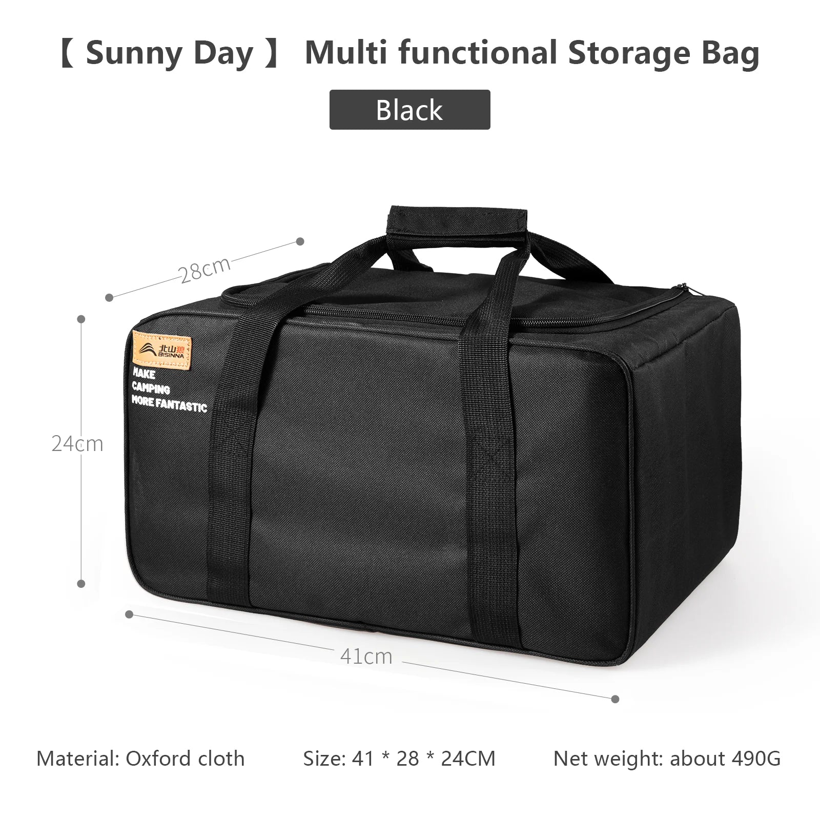 BISINNA Outdoor Camping Bag 26L/30L/42L Folding Gas Tank Storage Bag Picnic Cookwre Container Camp Supplies Adjustable Partition