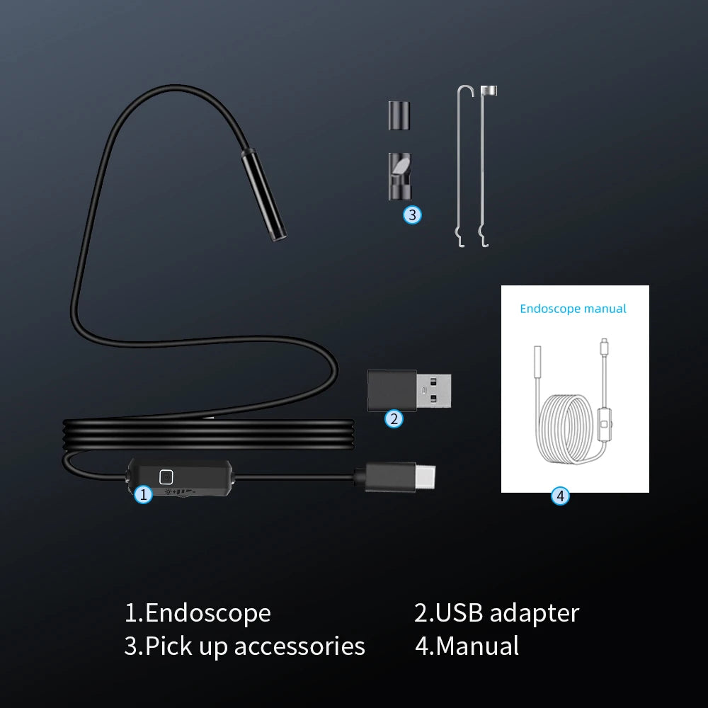 HD Borescope Inspection Camera – USB-C