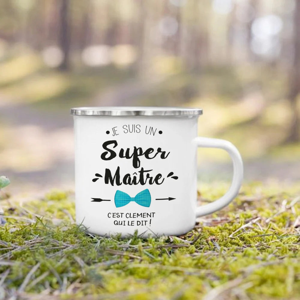 The Wanderer Enamel Campfire Mug