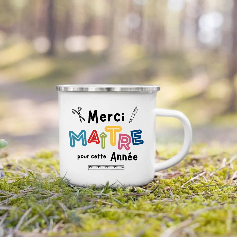 The Wanderer Enamel Campfire Mug