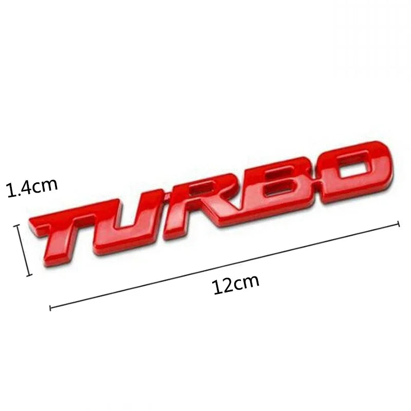 3D Turbo Badge – Universal Car Emblem