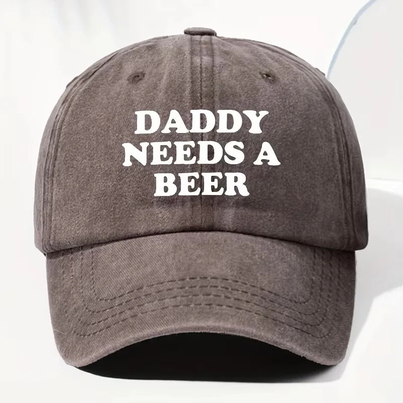 The Daddy Needs a Beer Baseball Cap