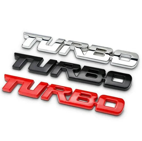 3D Turbo Badge – Universal Car Emblem