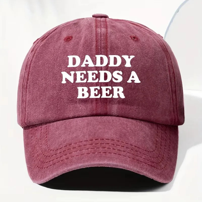 The Daddy Needs a Beer Baseball Cap