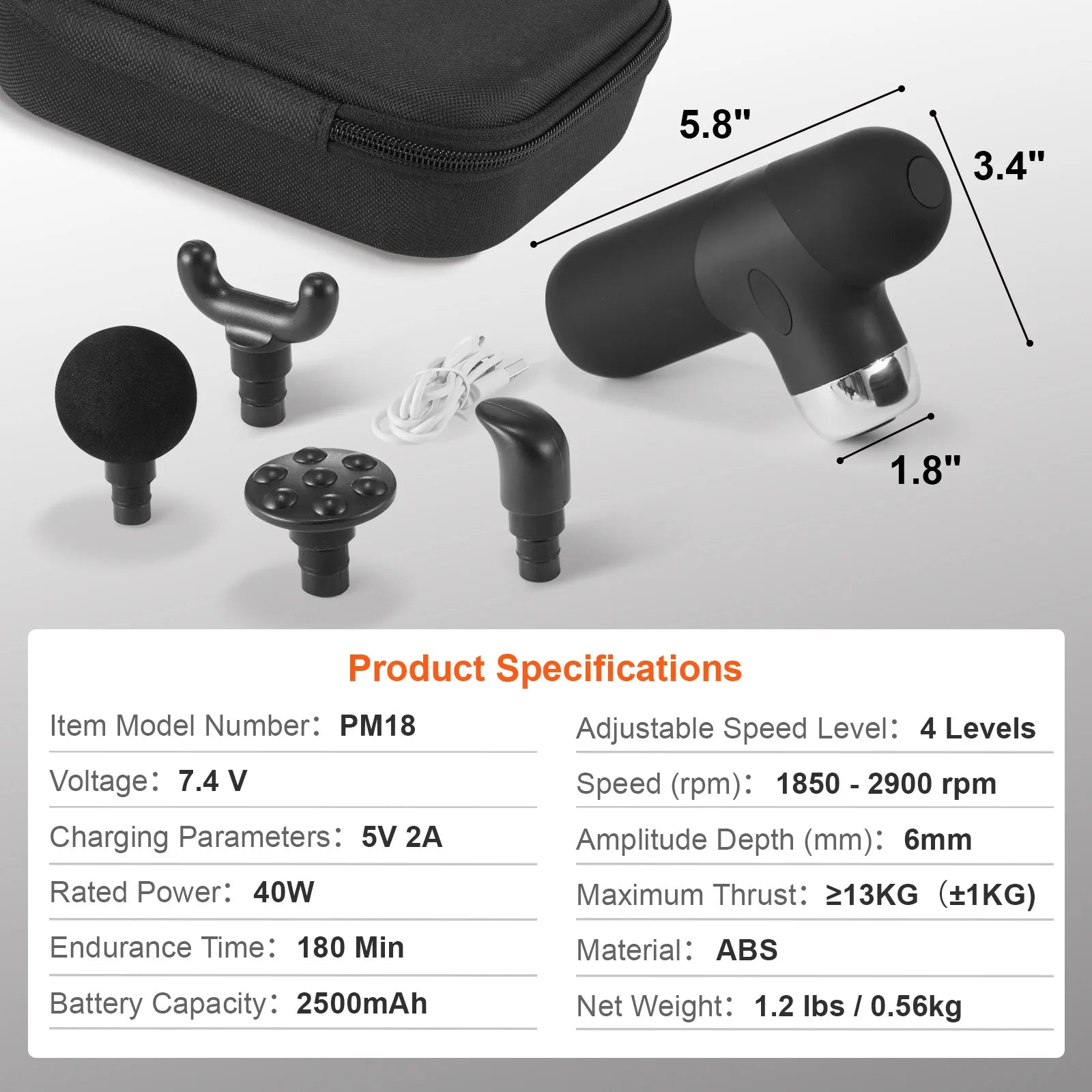 SucceBuy Mini Massage Gun Deep Tissue Percussion Muscle Massage Gun Portable for Athletes Small Massage Gun Handheld