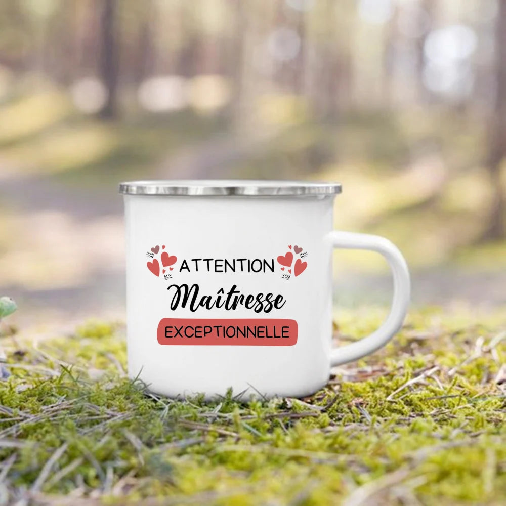 The Wanderer Enamel Campfire Mug