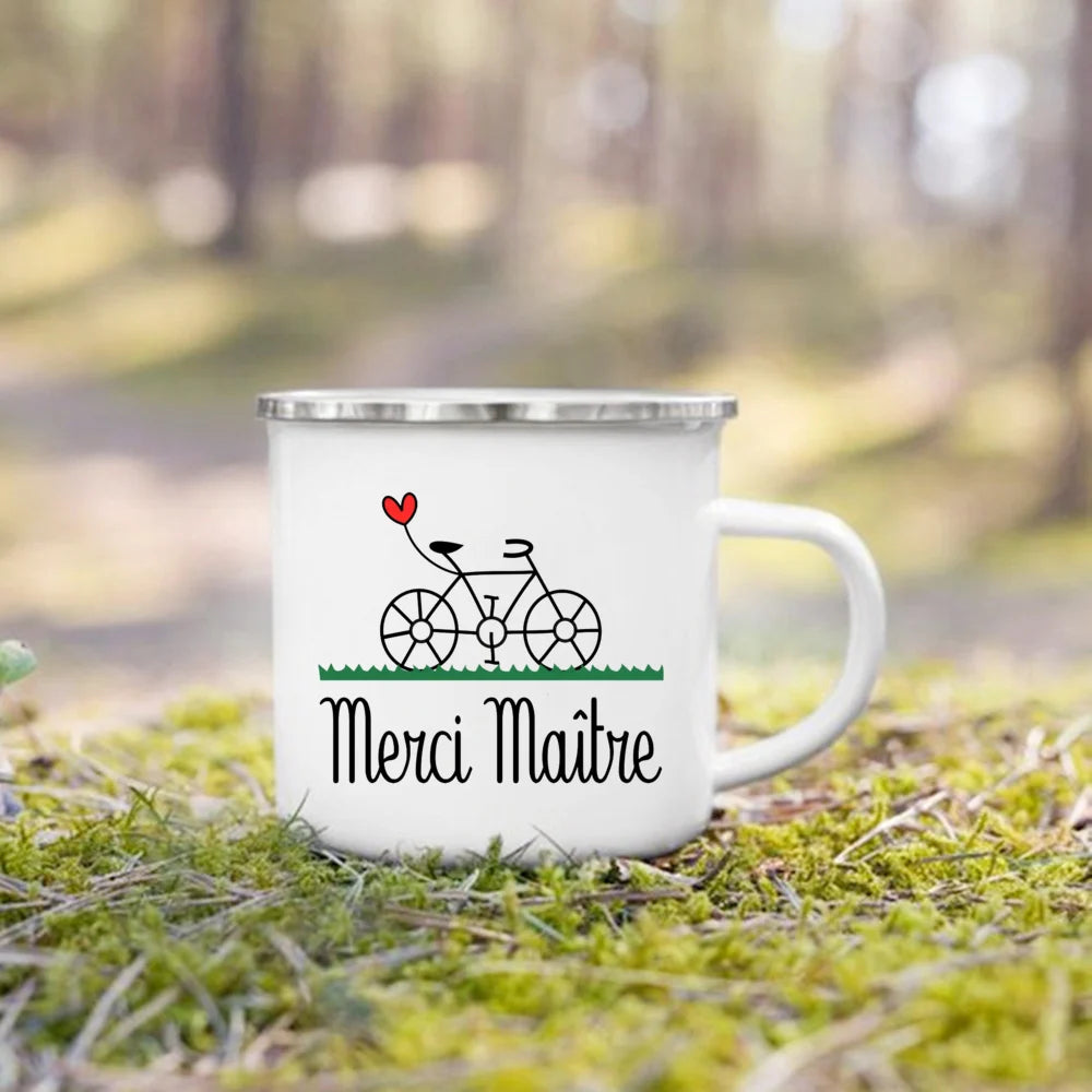 The Wanderer Enamel Campfire Mug