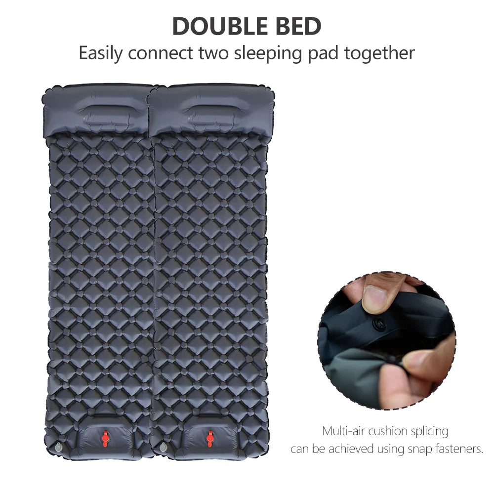 TARKA Inflatable Air Mattress Camping Sleeping Pad Outdoor Foldable Ultralight Air Cushion Upgraded Tent Self-Inflating Camping