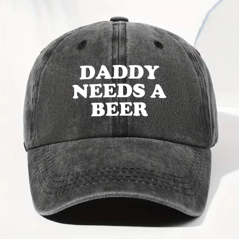 The Daddy Needs a Beer Baseball Cap