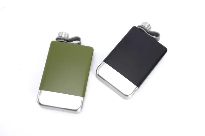 9oz Portable 304 food grade SS Flagon Whiskey Vodka Wine Pot Hip Flask Set Alcohol Drinking pocket Bottle outdoor camping
