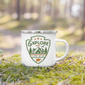 The Wanderer Enamel Campfire Mug