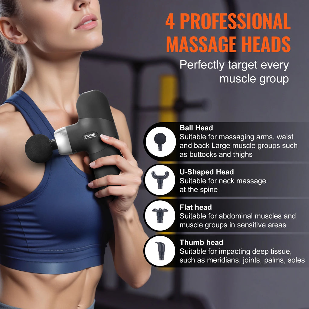 SucceBuy Mini Massage Gun Deep Tissue Percussion Muscle Massage Gun Portable for Athletes Small Massage Gun Handheld