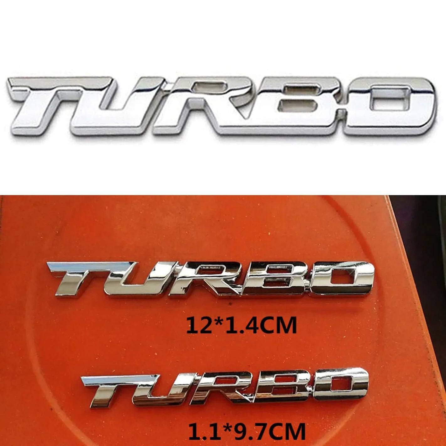 3D Turbo Badge – Universal Car Emblem