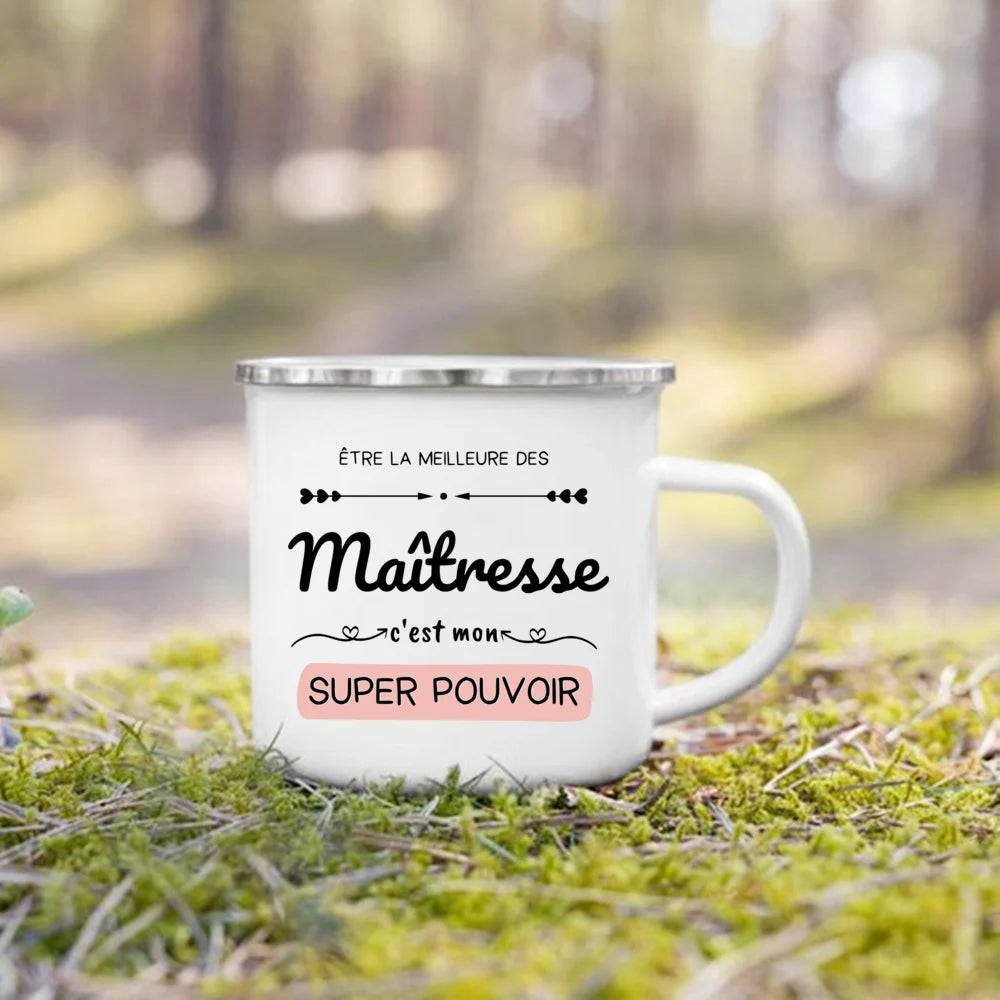 The Wanderer Enamel Campfire Mug