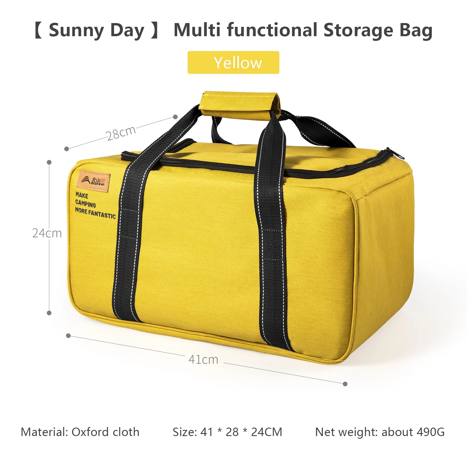 BISINNA Outdoor Camping Bag 26L/30L/42L Folding Gas Tank Storage Bag Picnic Cookwre Container Camp Supplies Adjustable Partition