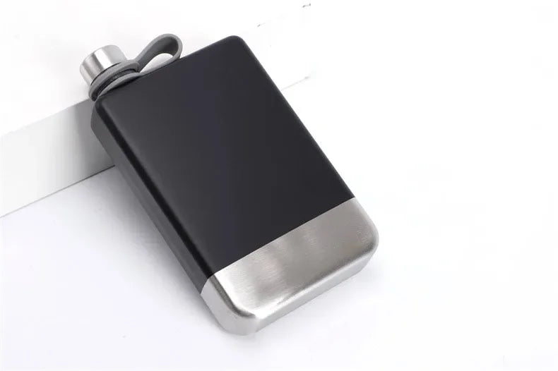 9oz Portable 304 food grade SS Flagon Whiskey Vodka Wine Pot Hip Flask Set Alcohol Drinking pocket Bottle outdoor camping