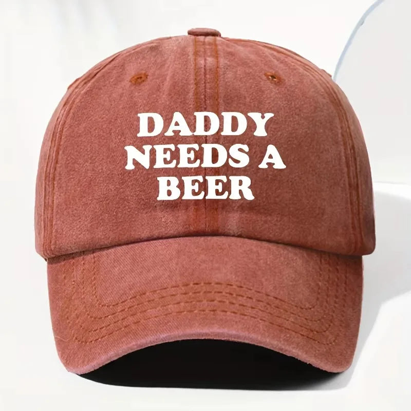 The Daddy Needs a Beer Baseball Cap
