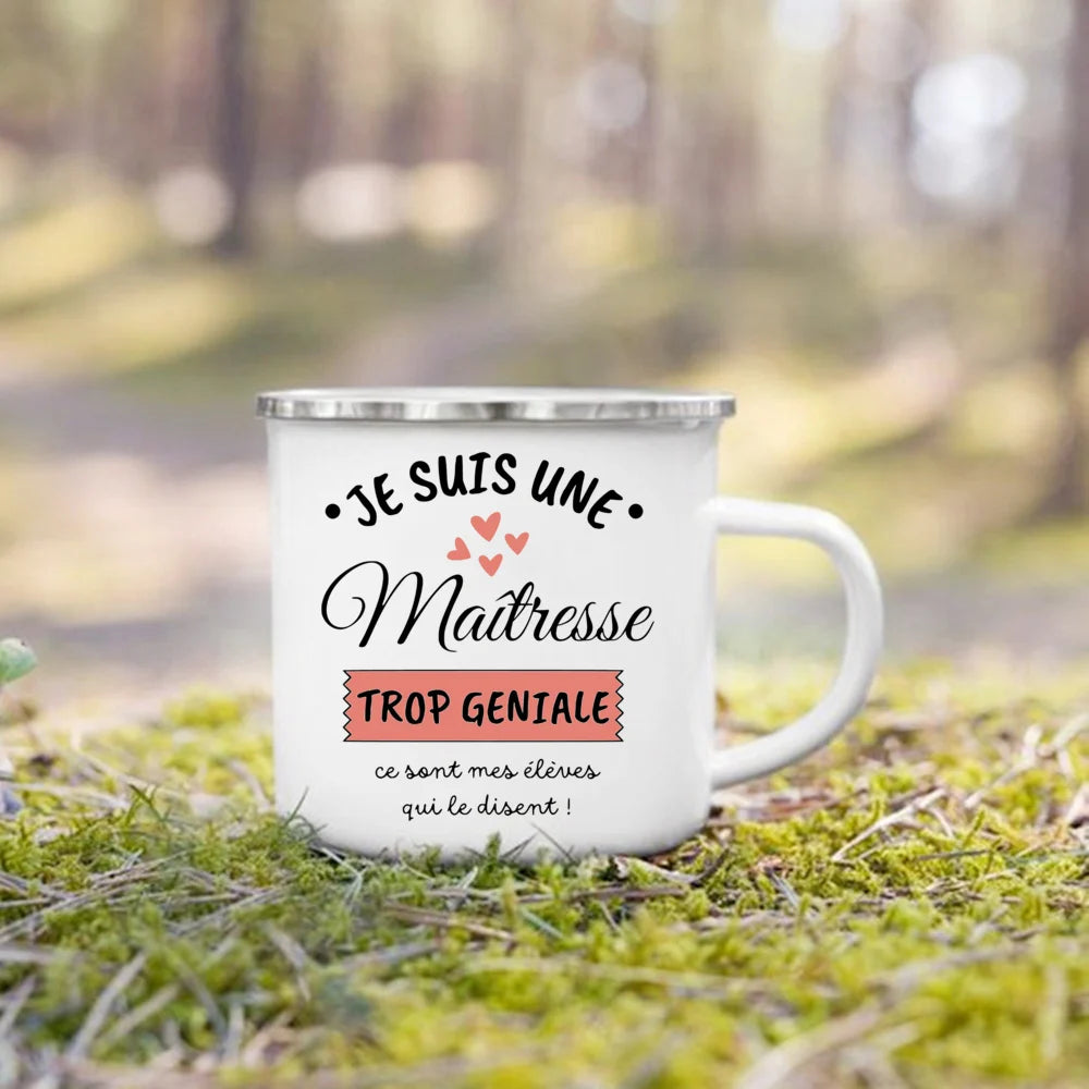 The Wanderer Enamel Campfire Mug