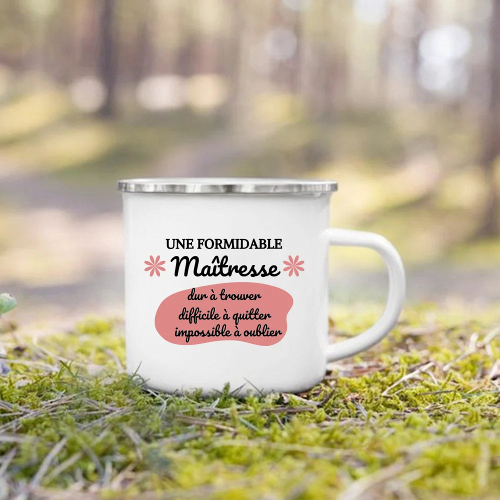 The Wanderer Enamel Campfire Mug