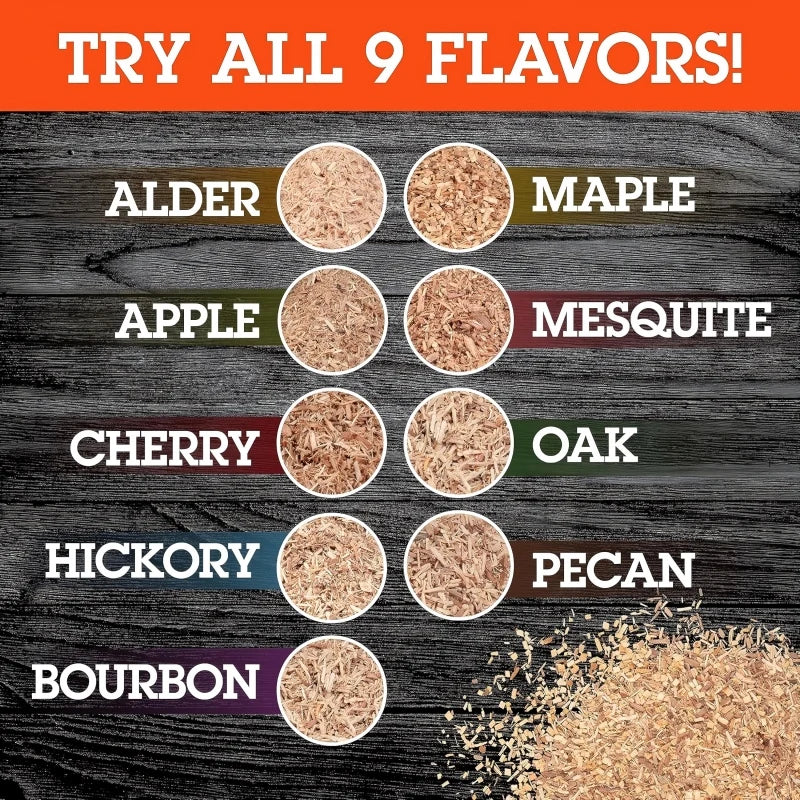 1pcs 50g Apple Cherry Oak Pecan Wood Chips Outdoor Smoker Barbecue Fumigation Box Wood Chips Bacon Wood Piece BBQ Accessories