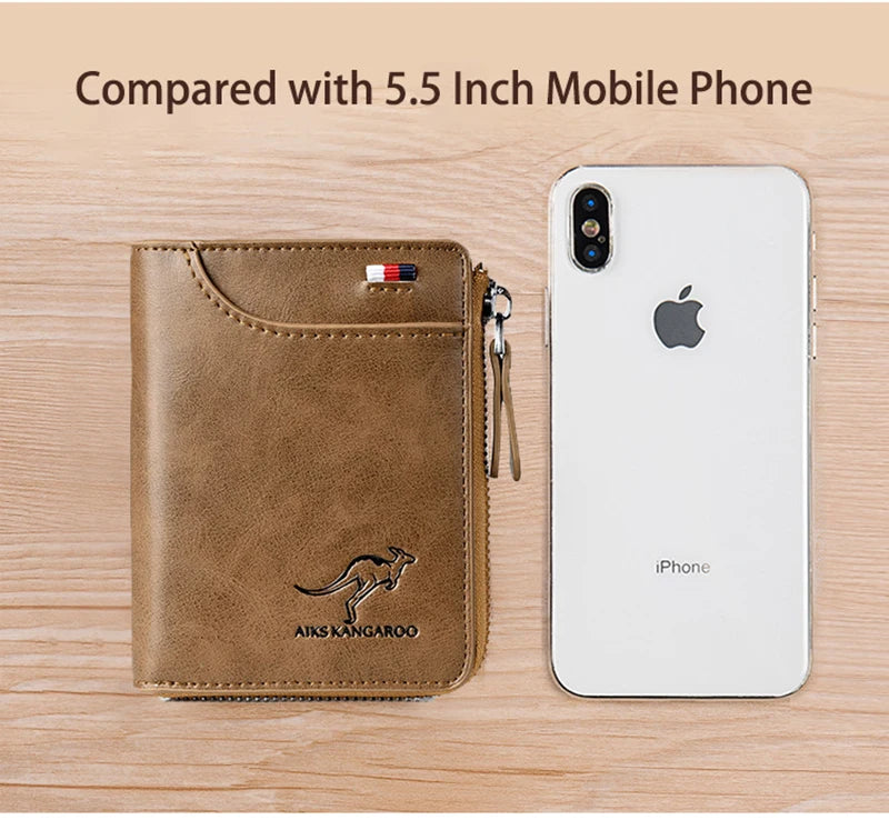 Leather RFID-Blocking Wallet with Card Holder