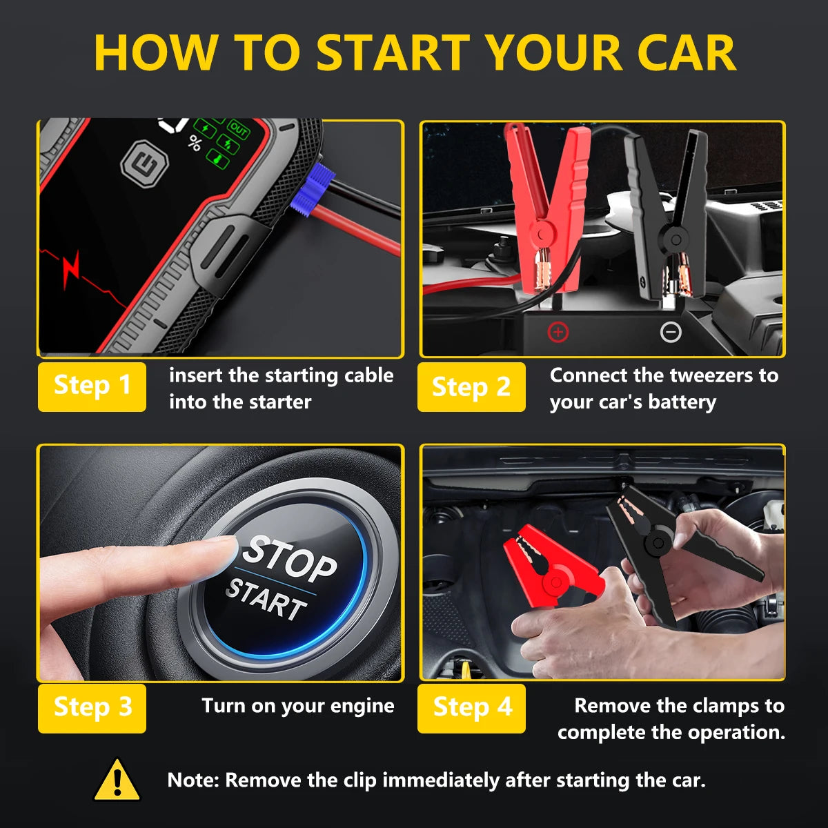 Portable Car Jump Starter & Power Bank