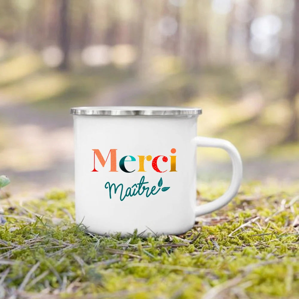 The Wanderer Enamel Campfire Mug