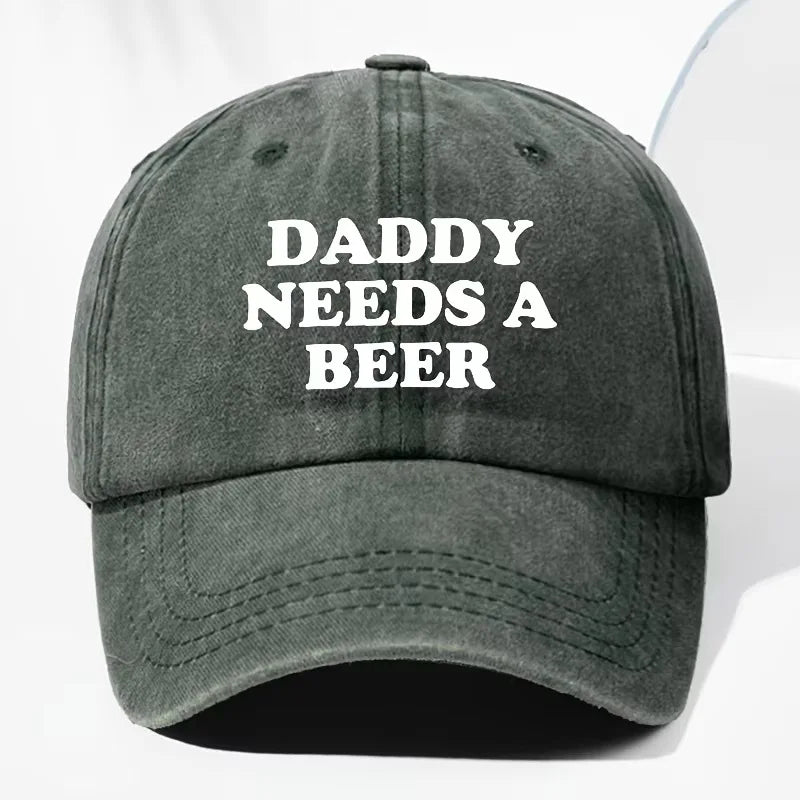 The Daddy Needs a Beer Baseball Cap