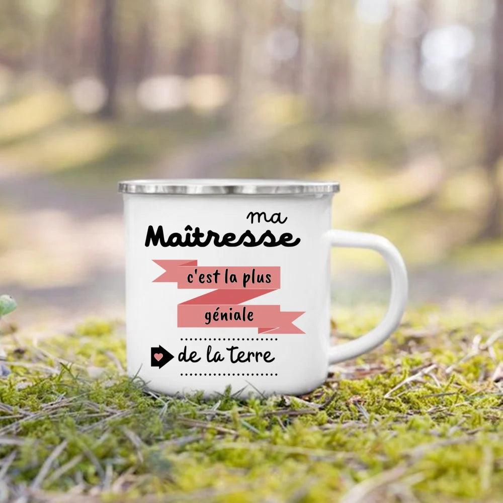 The Wanderer Enamel Campfire Mug