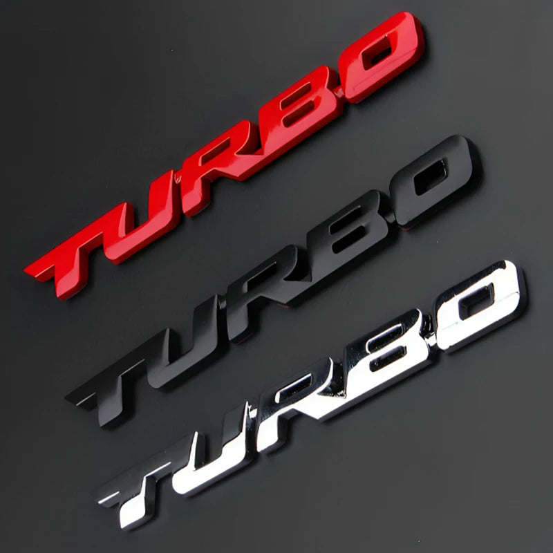 3D Turbo Badge – Universal Car Emblem