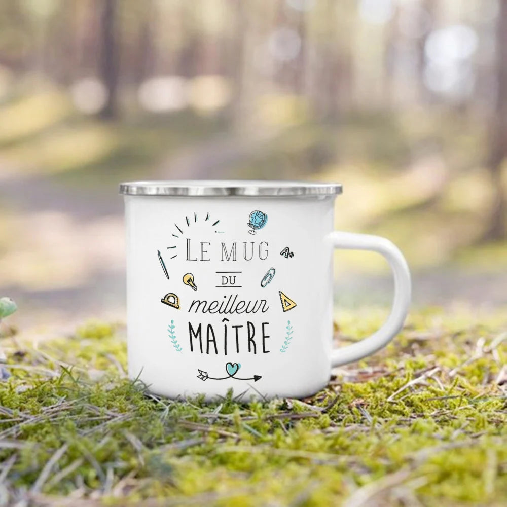 The Wanderer Enamel Campfire Mug